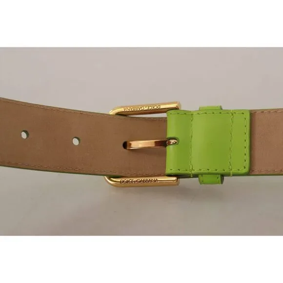Dolce & Gabbana Green Leather Devotion Heart Micro Bag Headphones Belt